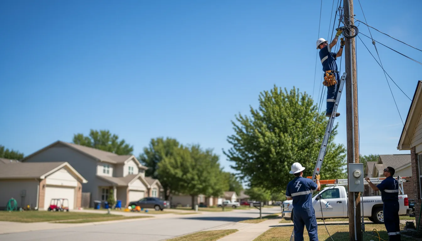 Residential electrician providing installation services in Mint Hill, NC